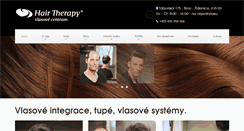 Desktop Screenshot of hairtherapy.cz