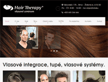 Tablet Screenshot of hairtherapy.cz